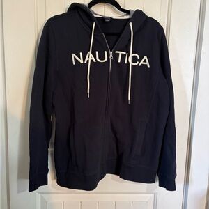 Nautica Women’s Navy Zip-Up Sweatshirt